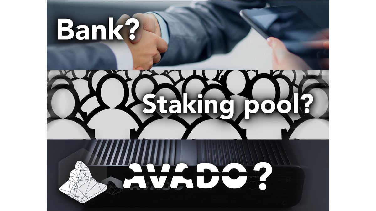 Staking ETH 2.0 through a crypto intermediary or bank vs. on AVADO