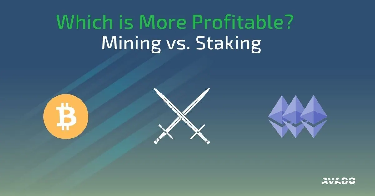 Illustration for “Staking Ethereum vs. Mining Bitcoin — Which is More Profitable?”